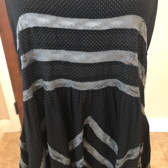 2/$25 Free People Polka Dot and Lace Dress - Picture 4 of 8